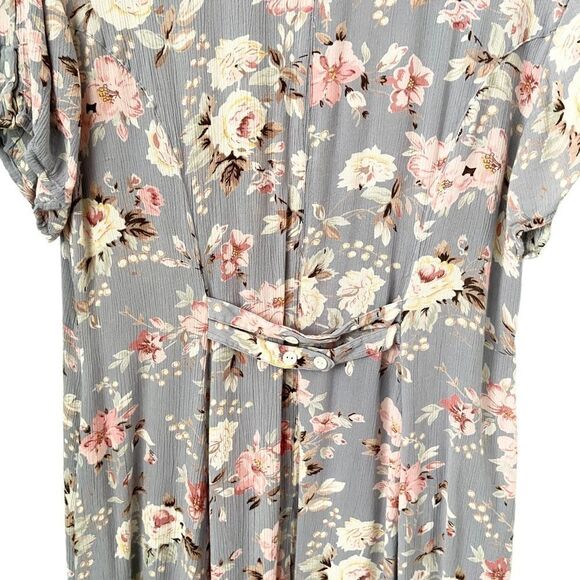 Vintage J.G. Hook Floral Maxi Dress in Size Large Petite - Picture 5 of 10